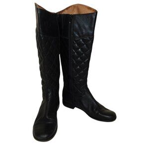Corso Como Santona Quilted Leather Riding Boots Size 6M